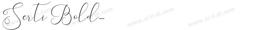 Serti Bold字体转换